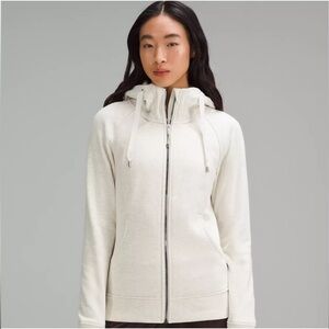 ❌Sold❌ Lululemon Scuba Hoodie PLUSH, 6, White Gray
